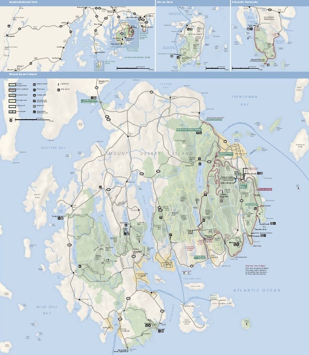 map of acadia national park Nostalgicoutdoors Acadia National Park Map map of acadia national park