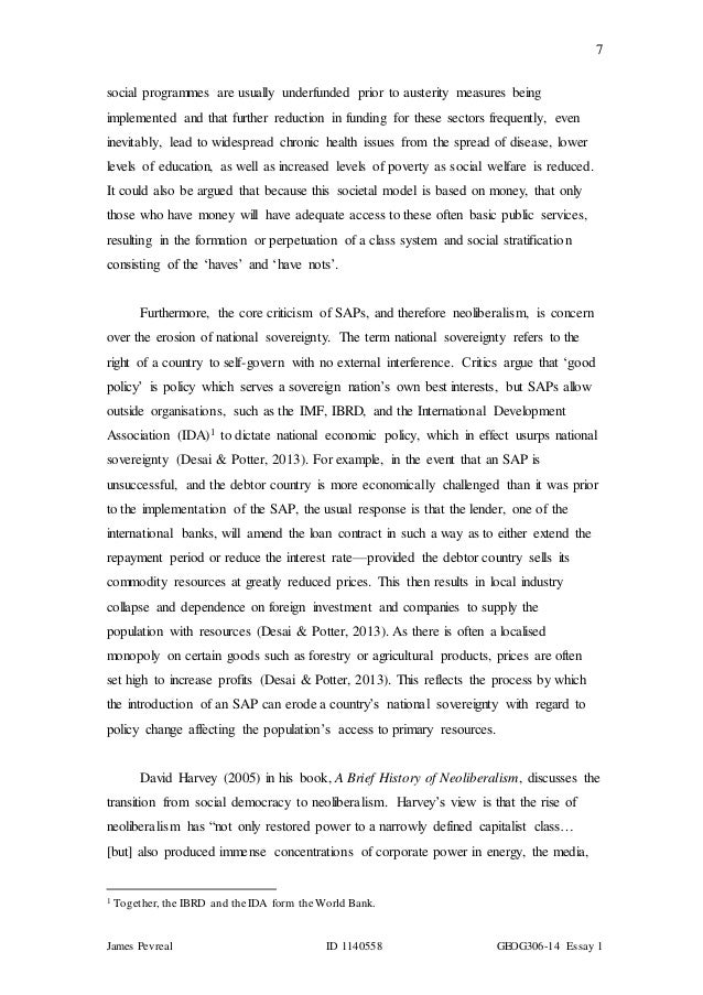 Neoliberal economic policies definition picture