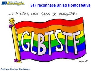 STF reconhece União Homoafetiva




Prof. Msc. Henrique Schnitzspahn
 