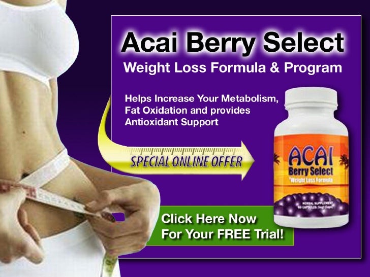 Acai berry weight loss