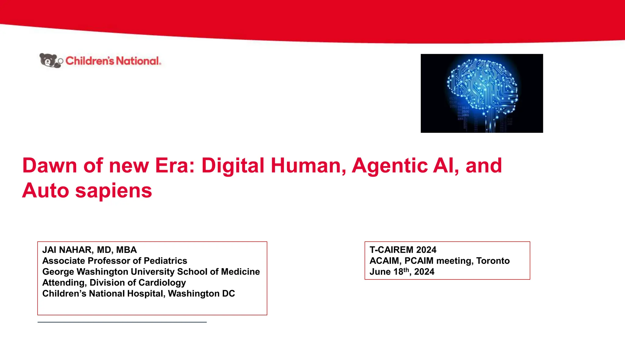 Dawn of new Era: Digital Human, Agentic AI, and Auto sapiens | PPTX