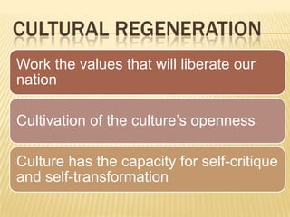 Cultural Regeneration 