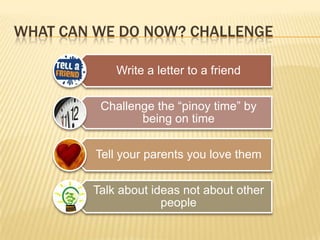 What can we do Now? Challenge