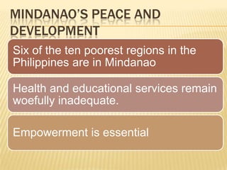 Mindanao’s Peace and Development