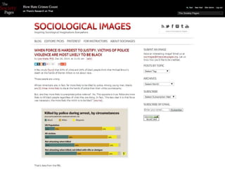 A Call for Public Sociology: Inspiration and Insights from Sociological Images