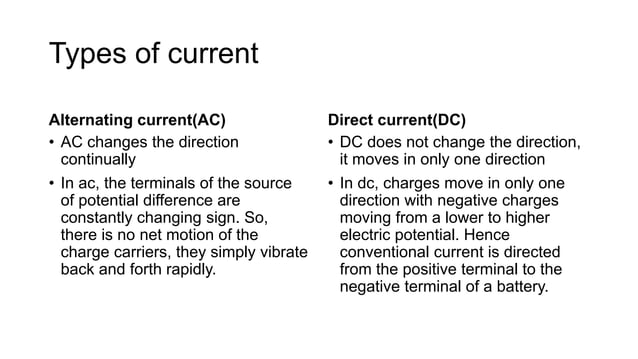 AC and DC Circuit.pptx | Physics | Science