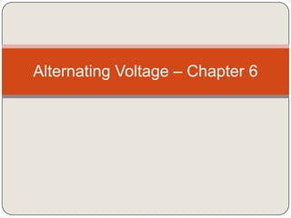 Alternating Voltage – Chapter 6
 
