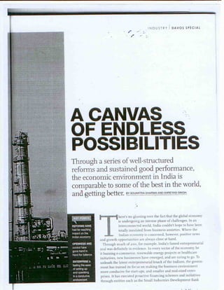 A Canvass of Endless Possibilities_IndiaNow(WEF Davos'12)_Soumitra Sharma