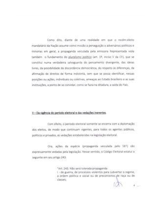 Ação do PT contra propaganda do SBT