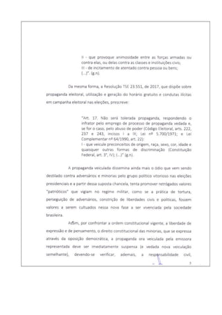 Ação do PT contra propaganda do SBT