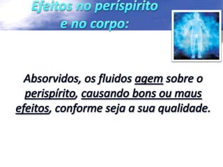 Açao dos espíritos sobre os fluidos