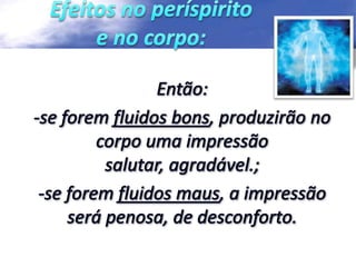 Açao dos espíritos sobre os fluidos