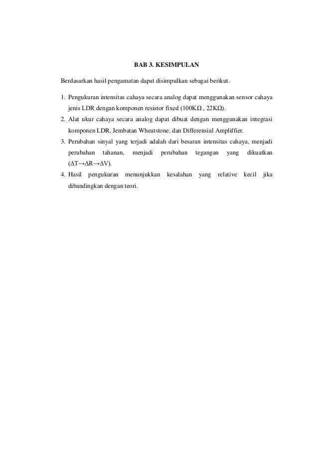 Acar 4 Sensor Cahaya
