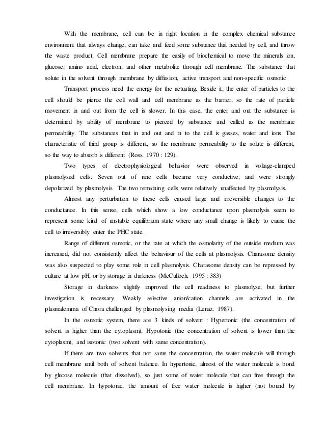 Laporan Praktikum Difusi Osmosis dan Plasmolisis