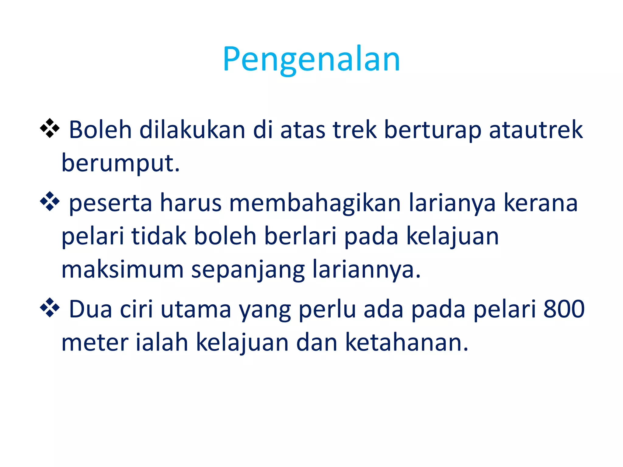 Acara Lari Jarak Sederhana | PPTX