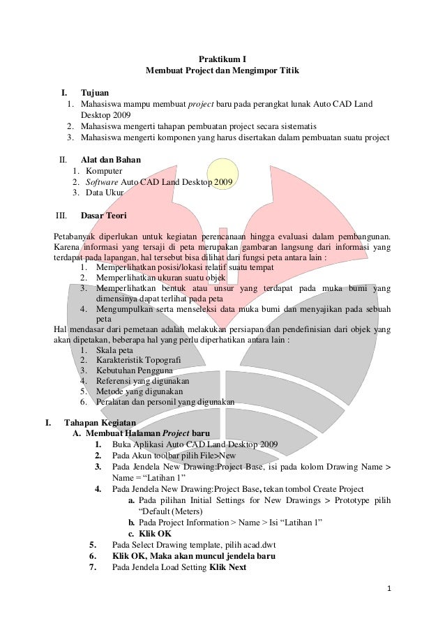 Modul Import Titik Autocad Land Desktop 2009