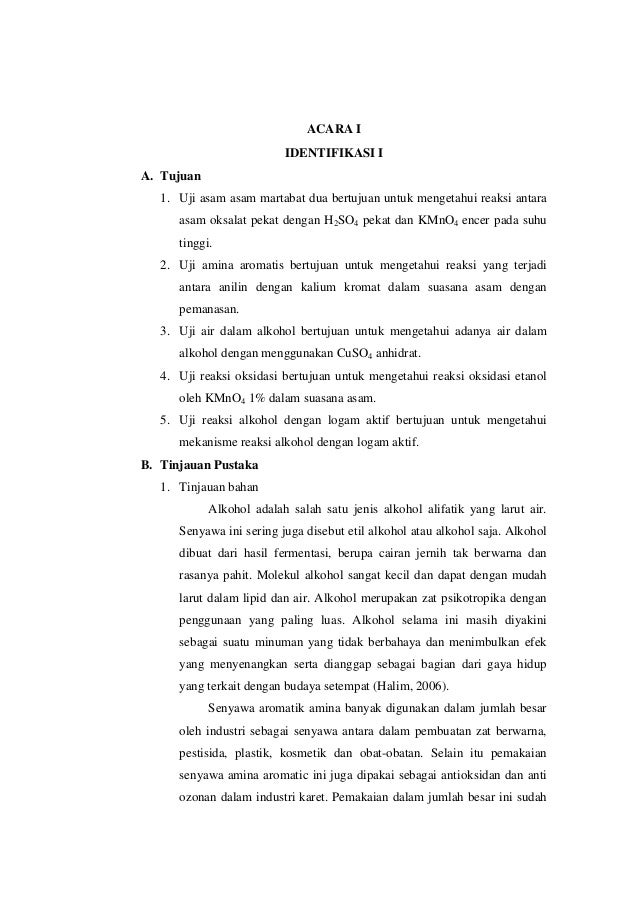 Contoh Laporan Reaksi Identifikasi Karbohidrat - Contoh Xis