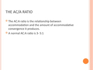 Understanding the AC/A Ratio: Measurement and Clinical Implications in ...