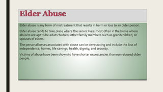 Nursing care of the elderly patients | PPTX