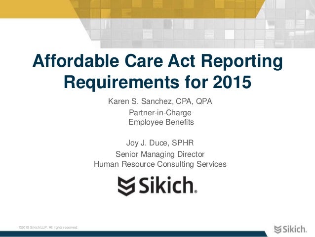 Affordable Care Act | U.S. Department of Labor affordable care act reporting requirements