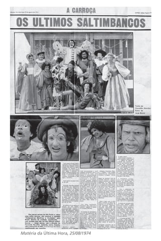 Matéria da Última Hora, 25/08/1974 
 