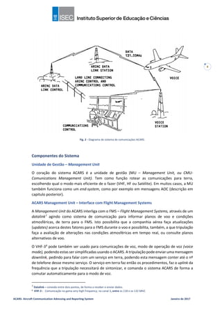 Sistema ACARS - Aircraft Communication adressing and reporting system | PDF