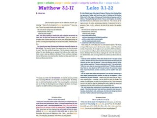 John the Baptist preaches in Luke 3 and Matthew 3