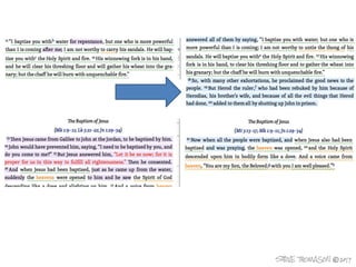 John the Baptist preaches in Luke 3 and Matthew 3