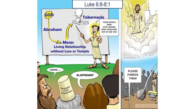 A Cartoonist's Guide to Stephen in Acts 6:8-8:1 | PPTX