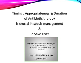 A case based approach to the treatment of sepsis in critical care | PPTX