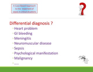 A case based approach to the treatment of sepsis in critical care | PPTX