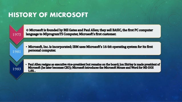 a case based presentation on microsoft company microsoft inc