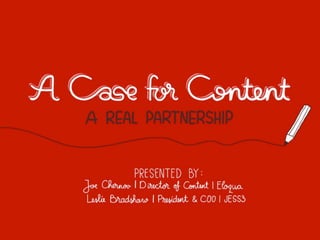 A Case for Content by Eloqua and JESS3