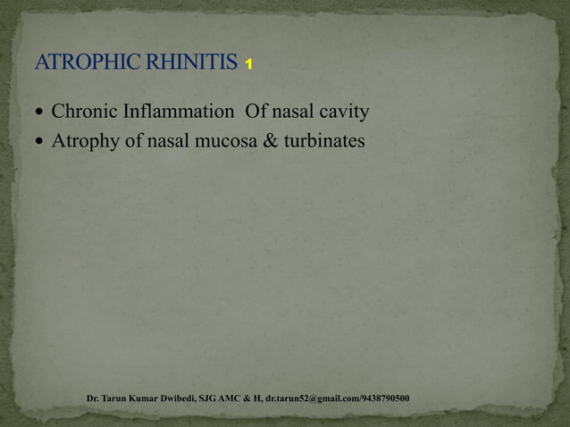 A case report -- Apeenasa/ Atrophic rhinitis-Shdabindu Taila Nasya ...