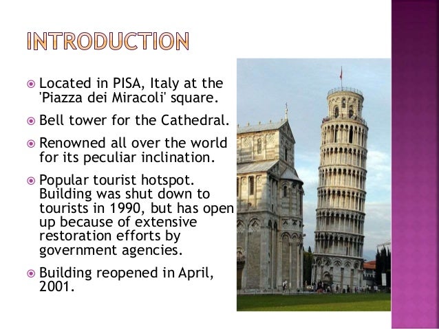 Leaning tower of pisa history picture