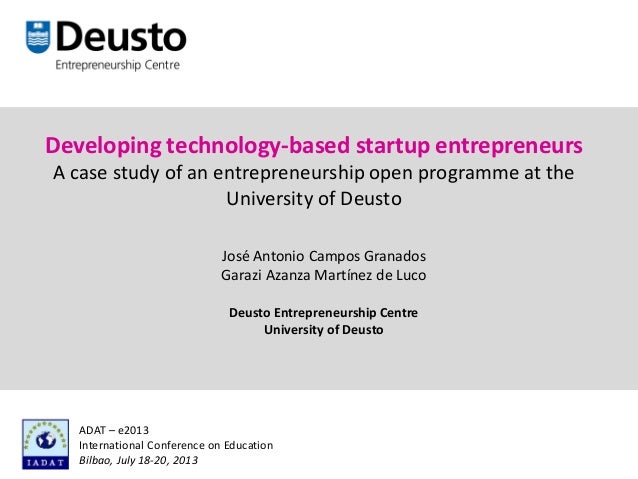 technology entrepreneurs case study