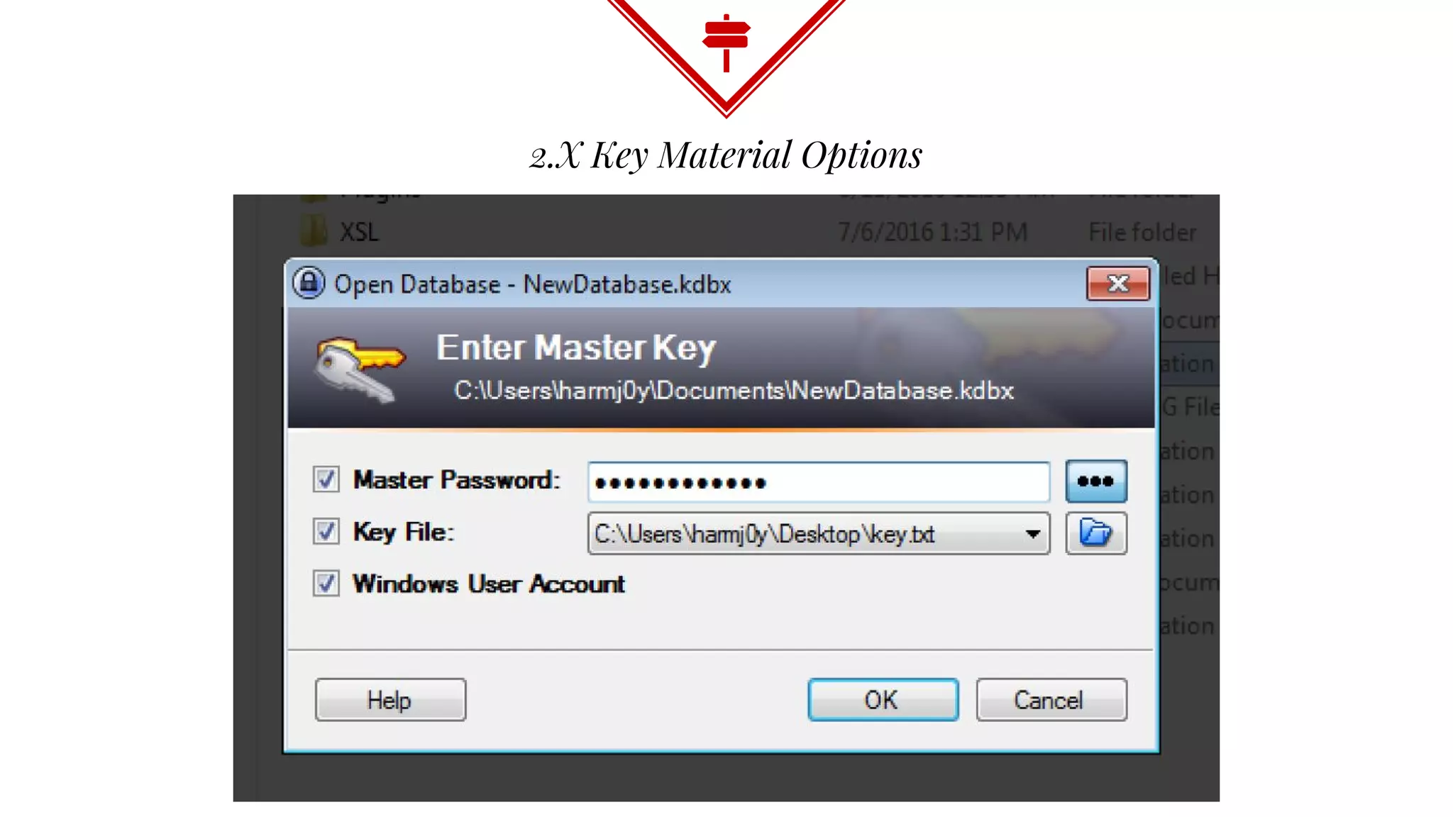 2.X Key Material Options
 