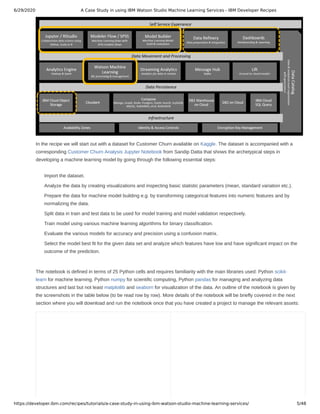 A case study in using ibm watson studio machine learning services ibm ...