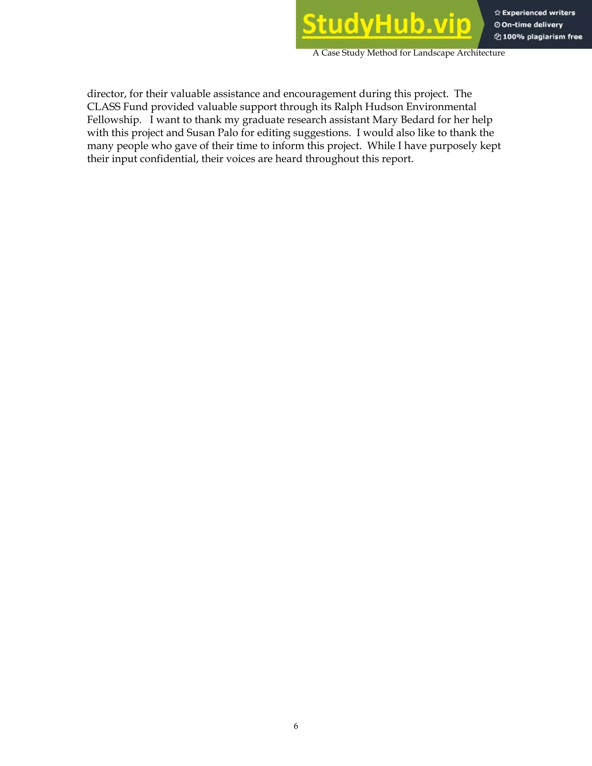 A CASE STUDY METHOD FOR LANDSCAPE ARCHITECTURE | PDF