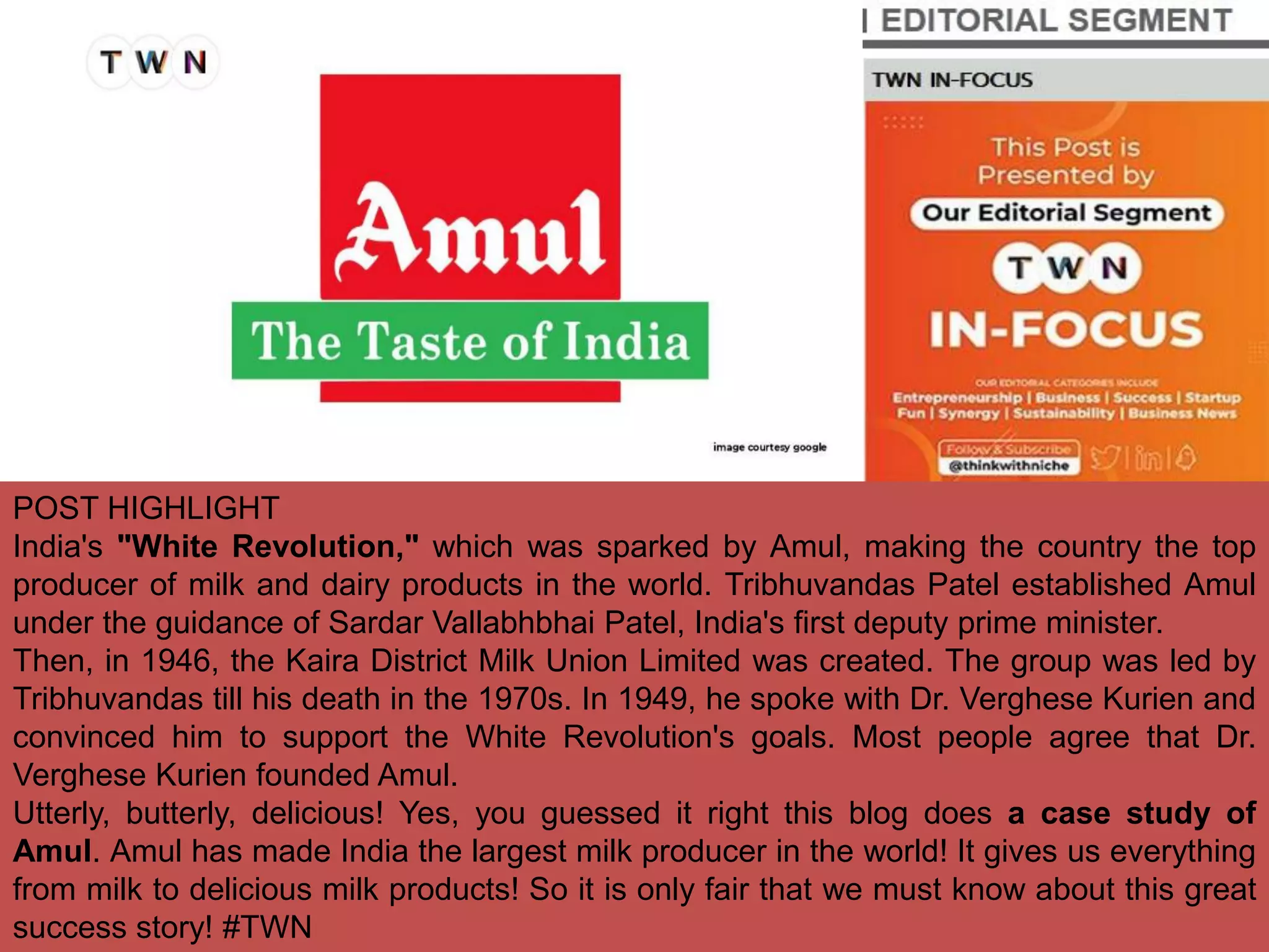 A Case Study of Amul: The Taste of India! | PDF