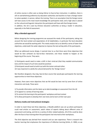 A Case Study Of Blended Learning | PDF