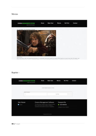 40 | P a g e
Movies
Reprint –
 