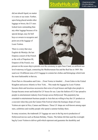 A Case Study Of Louis Vuitton | PDF