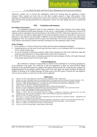 A Case Study On Agile And Lean Project Management In Construction ...