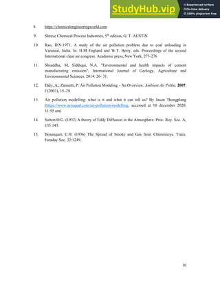 A Case Study On Air Pollution In Cement Industry Course Title ...