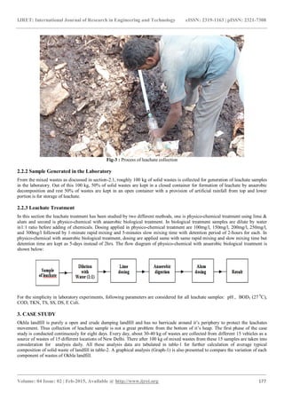 A case study on characteristics of solid waste & leachate treatment of ...