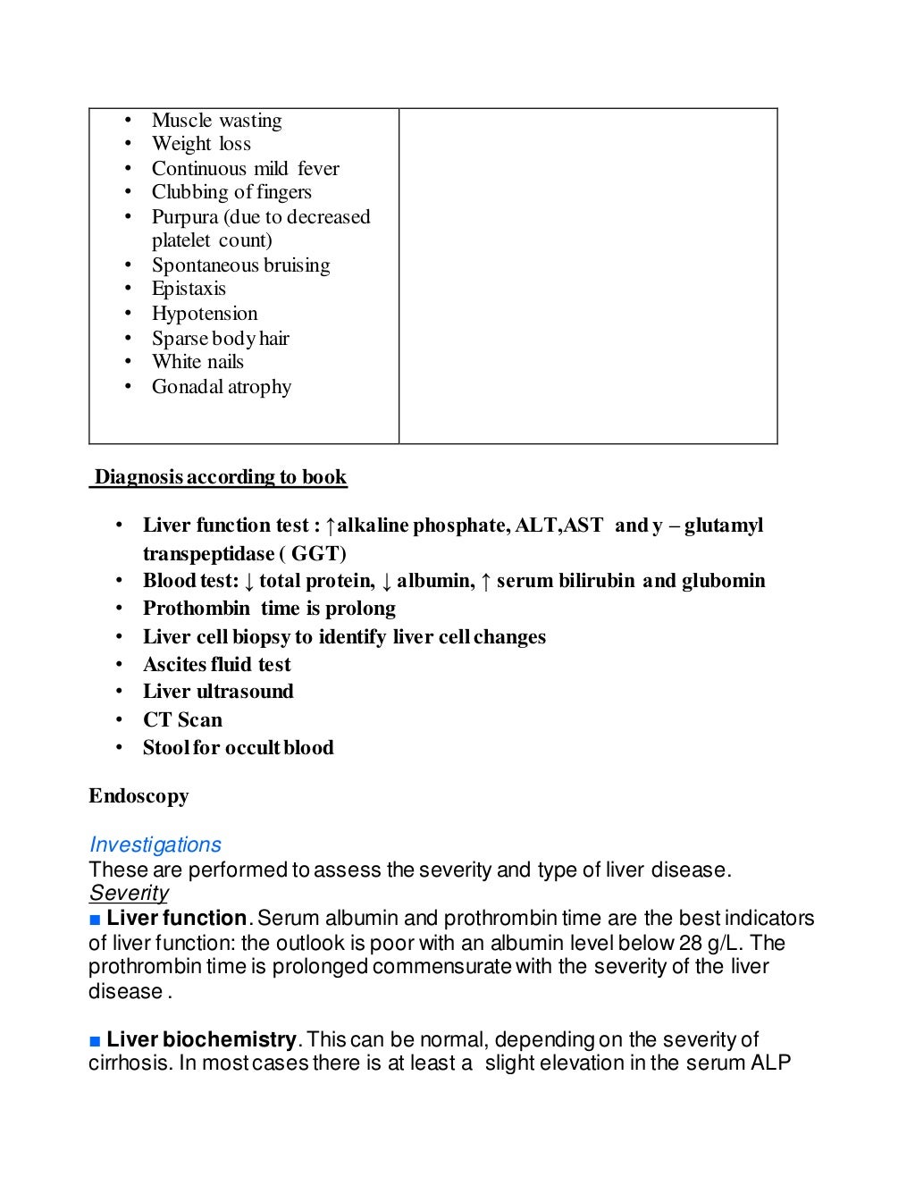 case study cirrhosis of the liver