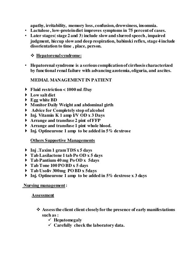 Cirrhosis Of The Liver Diet Restrictions