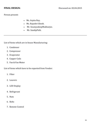 A case study on improvement of an air conditioning system | PDF