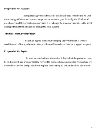 A case study on improvement of an air conditioning system | PDF